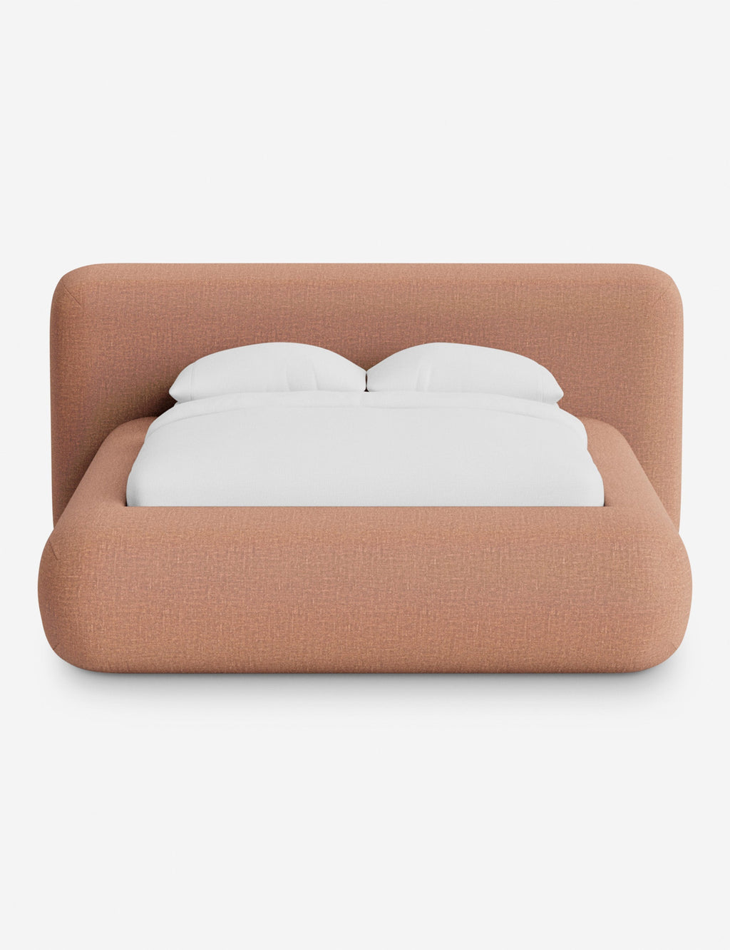 Pendo Rounded Platform Bed | Custom Upholstery, Low-Slung Design