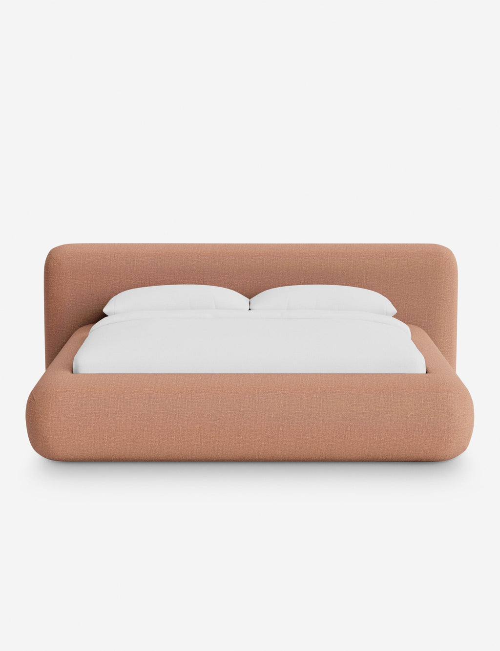 Pendo Rounded Platform Bed | Custom Upholstery, Low-Slung Design