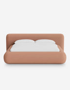 Pendo Rounded Platform Bed | Custom Upholstery, Low-Slung Design