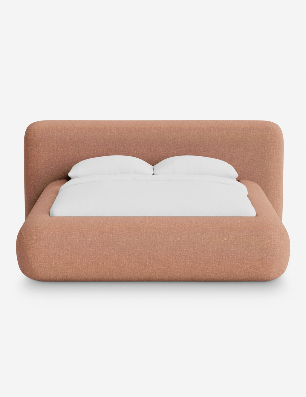Pendo Rounded Platform Bed | Custom Upholstery, Low-Slung Design