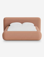 Pendo Rounded Platform Bed | Custom Upholstery, Low-Slung Design