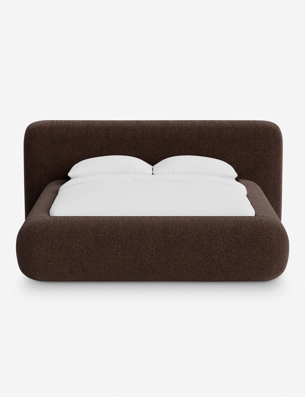 Pendo Rounded Platform Bed | Custom Upholstery, Low-Slung Design