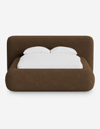 Pendo Rounded Platform Bed | Custom Upholstery, Low-Slung Design