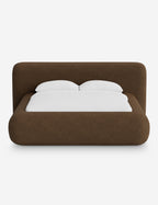 Pendo Rounded Platform Bed | Custom Upholstery, Low-Slung Design