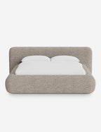 Pendo Rounded Platform Bed | Custom Upholstery, Low-Slung Design