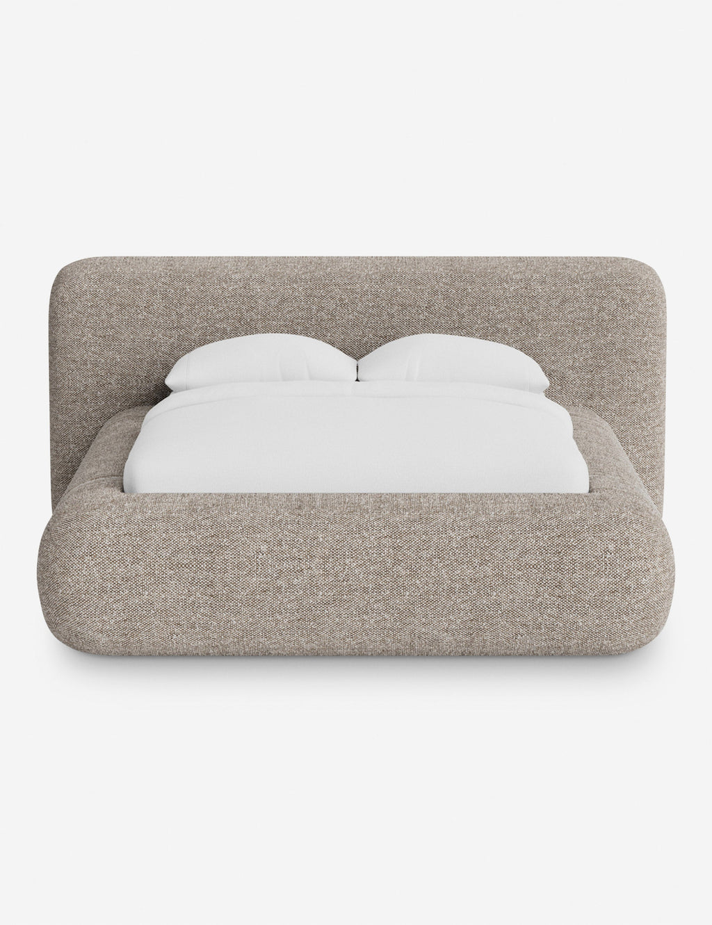 Pendo Rounded Platform Bed | Custom Upholstery, Low-Slung Design
