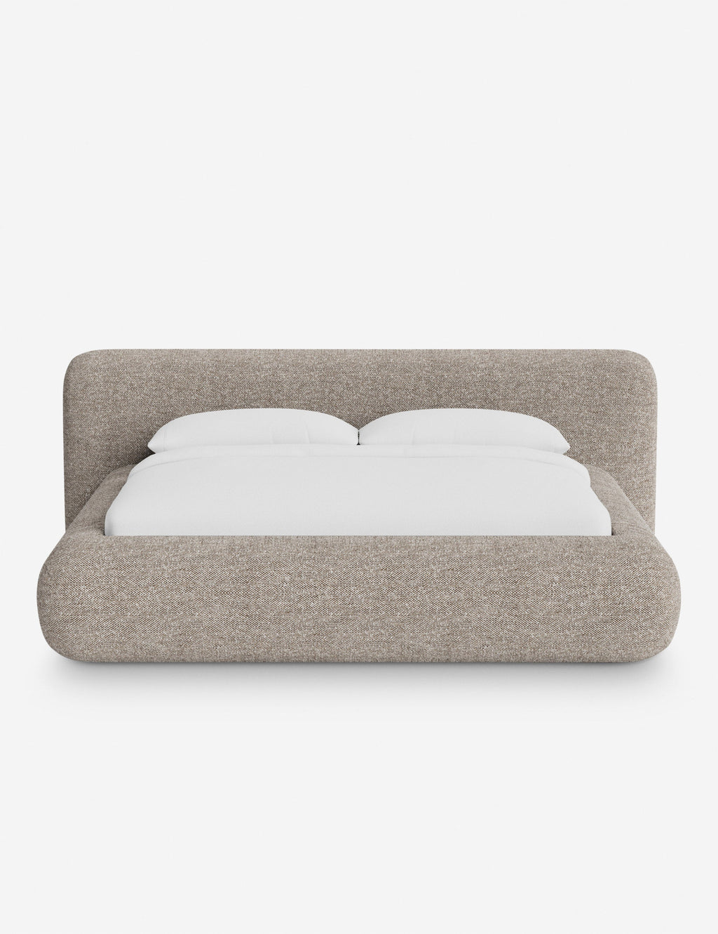 Pendo Rounded Platform Bed | Custom Upholstery, Low-Slung Design