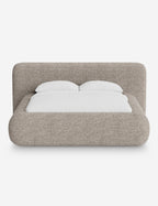 Pendo Rounded Platform Bed | Custom Upholstery, Low-Slung Design