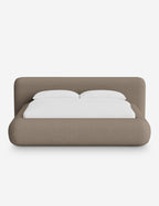 Pendo Rounded Platform Bed | Custom Upholstery, Low-Slung Design