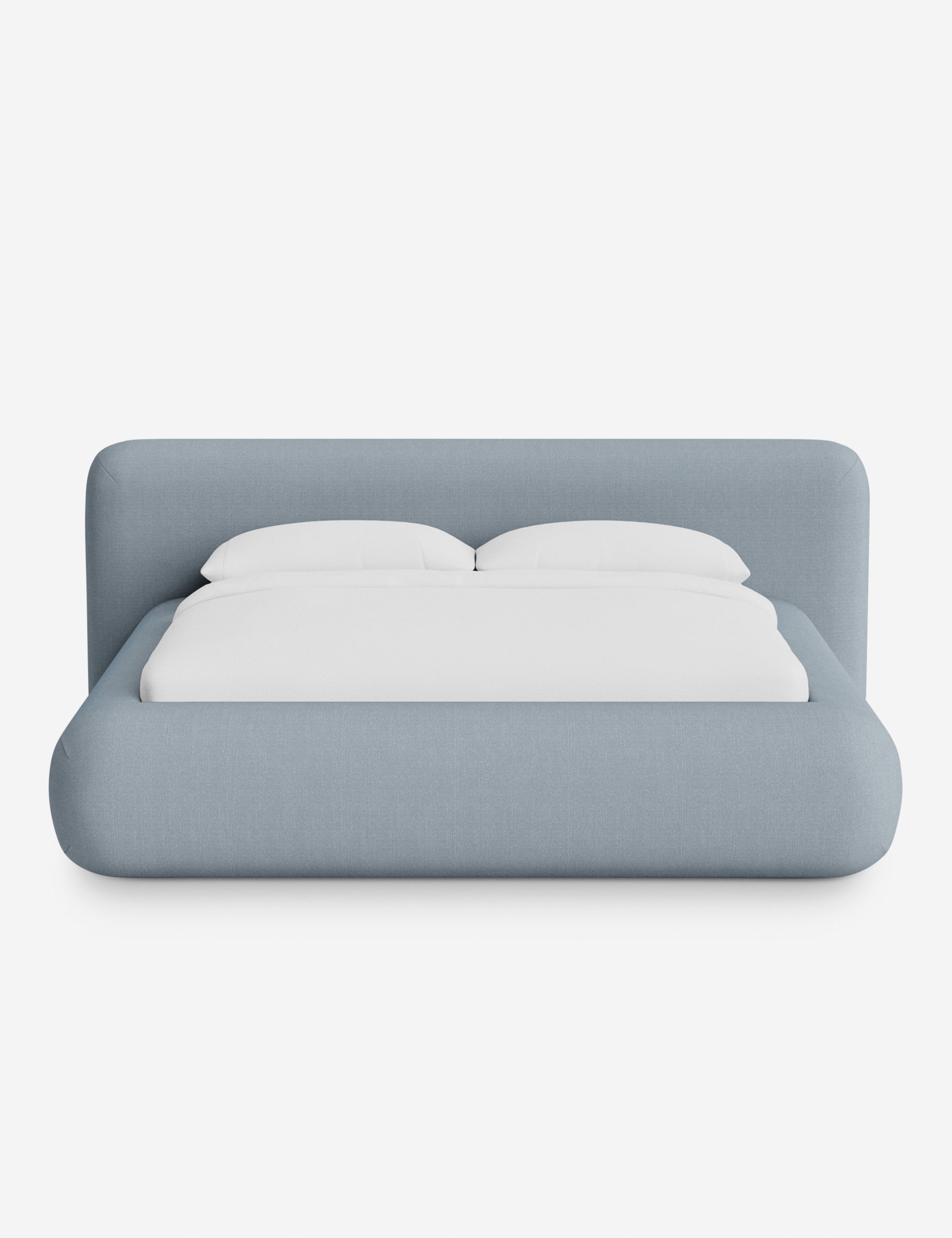 Pendo Rounded Platform Bed | Custom Upholstery, Low-Slung Design