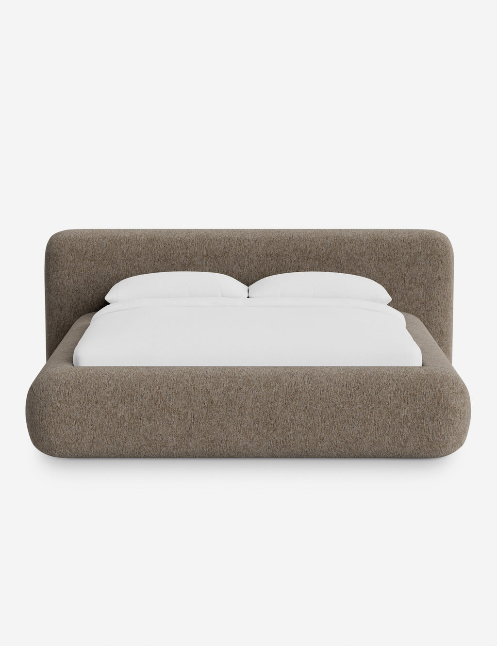 Pendo Rounded Platform Bed | Custom Upholstery, Low-Slung Design