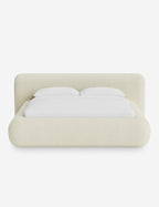 Pendo Rounded Platform Bed | Custom Upholstery, Low-Slung Design