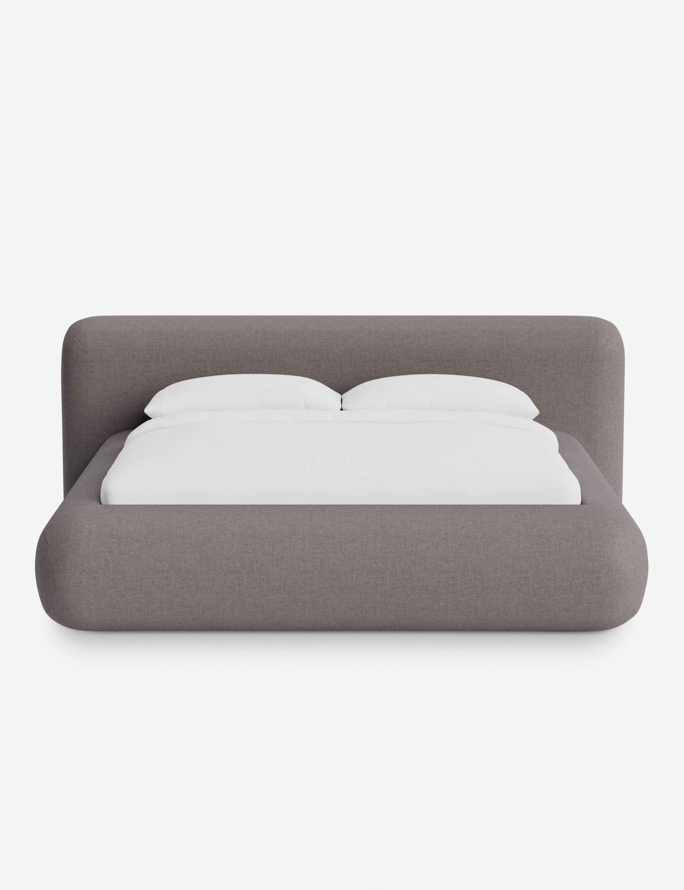 Pendo Rounded Platform Bed | Custom Upholstery, Low-Slung Design