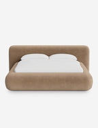 Pendo Rounded Platform Bed | Custom Upholstery, Low-Slung Design