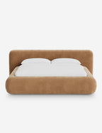 Pendo Rounded Platform Bed | Custom Upholstery, Low-Slung Design