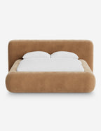 Pendo Rounded Platform Bed | Custom Upholstery, Low-Slung Design