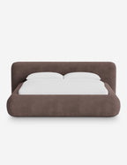 Pendo Rounded Platform Bed | Custom Upholstery, Low-Slung Design