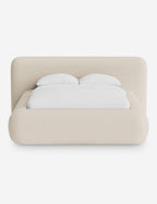 Pendo Rounded Platform Bed | Custom Upholstery, Low-Slung Design