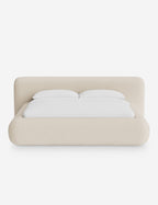 Pendo Rounded Platform Bed | Custom Upholstery, Low-Slung Design