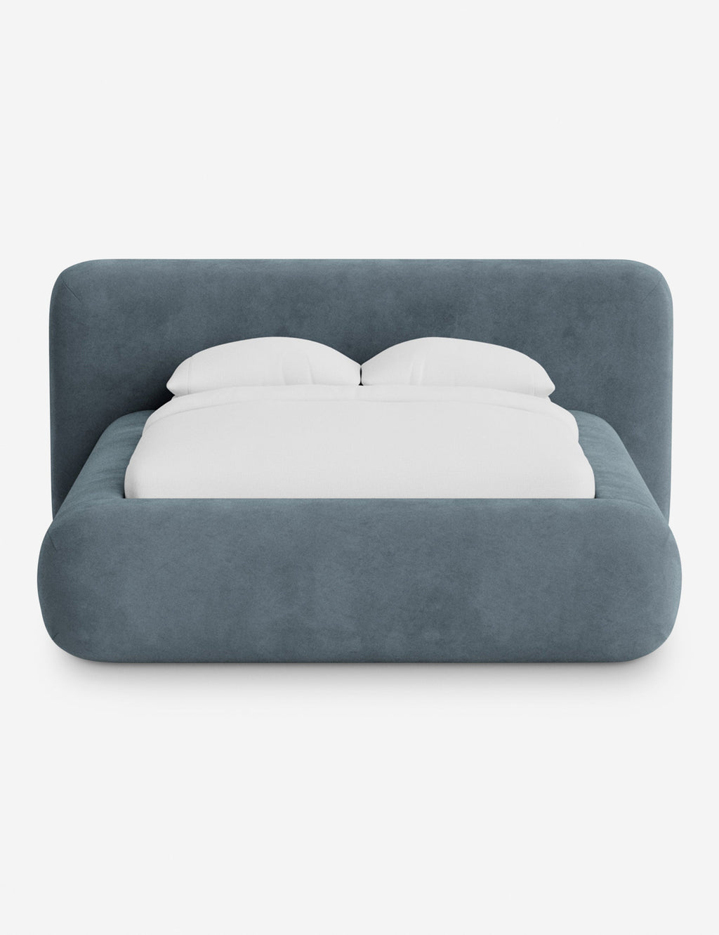 Pendo Rounded Platform Bed | Custom Upholstery, Low-Slung Design