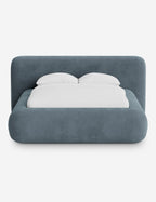 Pendo Rounded Platform Bed | Custom Upholstery, Low-Slung Design