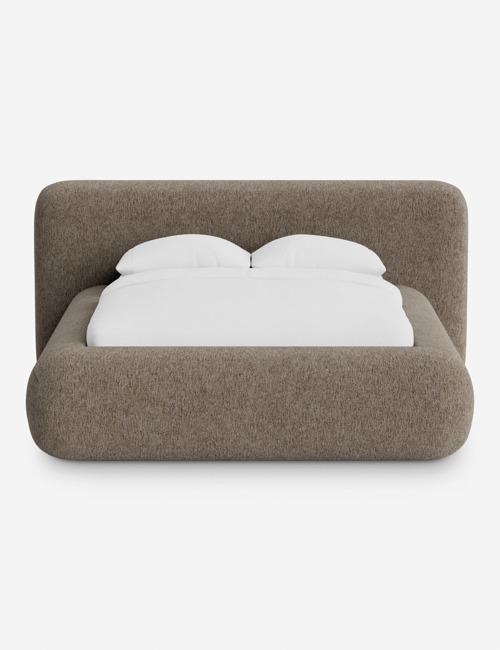Pendo Rounded Platform Bed | Custom Upholstery, Low-Slung Design