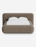 Pendo Rounded Platform Bed | Custom Upholstery, Low-Slung Design