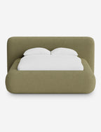 Pendo Rounded Platform Bed | Custom Upholstery, Low-Slung Design