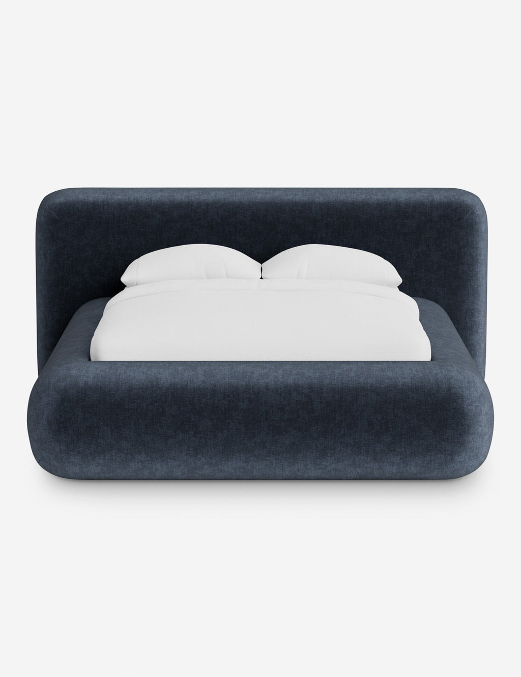Pendo Rounded Platform Bed | Custom Upholstery, Low-Slung Design