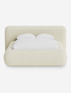 Pendo Rounded Platform Bed | Custom Upholstery, Low-Slung Design