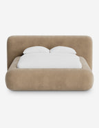 Pendo Rounded Platform Bed | Custom Upholstery, Low-Slung Design