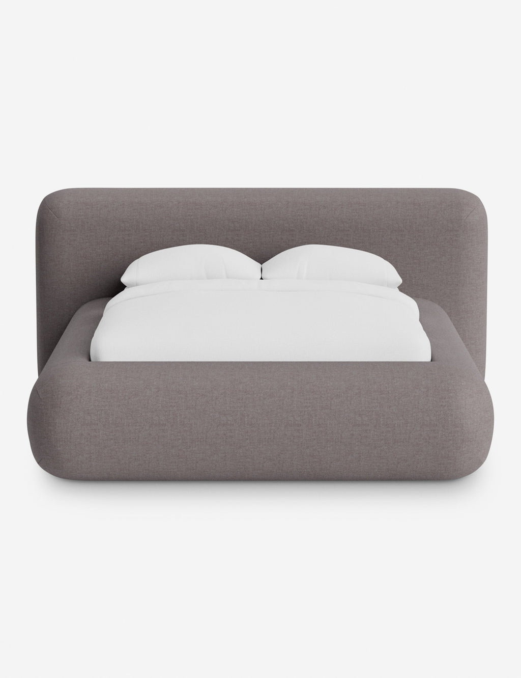 Pendo Rounded Platform Bed | Custom Upholstery, Low-Slung Design
