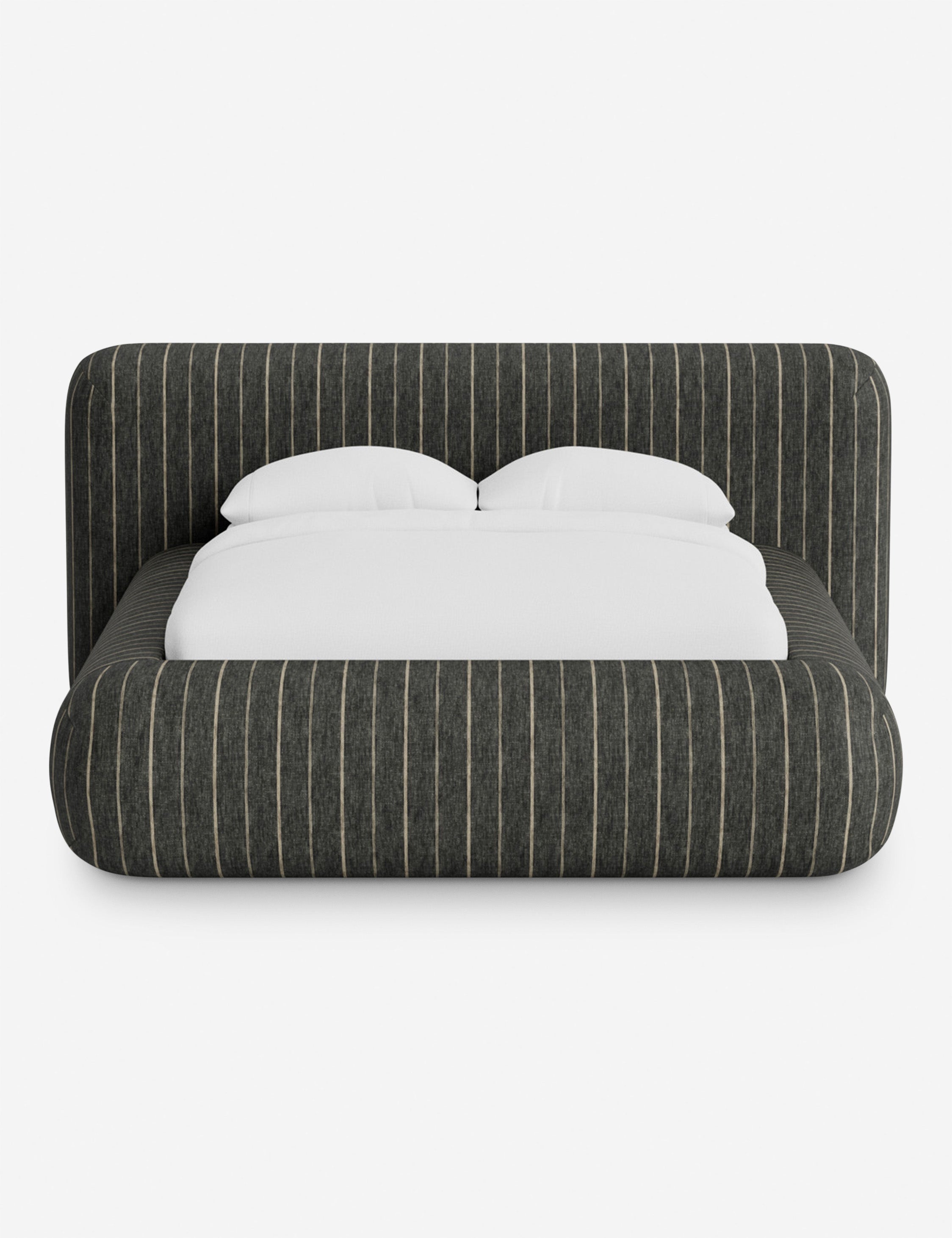Pendo Rounded Platform Bed | Custom Upholstery, Low-Slung Design