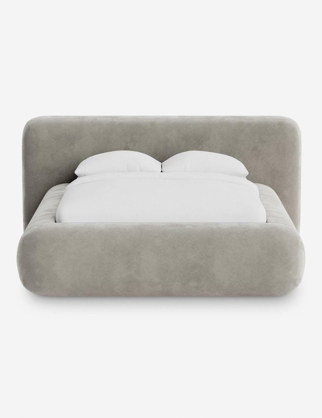 Pendo Rounded Platform Bed | Custom Upholstery, Low-Slung Design