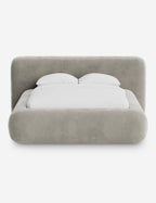 Pendo Rounded Platform Bed | Custom Upholstery, Low-Slung Design