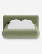 Pendo Rounded Platform Bed | Custom Upholstery, Low-Slung Design