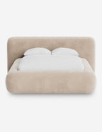 Pendo Rounded Platform Bed | Custom Upholstery, Low-Slung Design