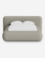 Pendo Rounded Platform Bed | Custom Upholstery, Low-Slung Design