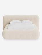Pendo Rounded Platform Bed | Custom Upholstery, Low-Slung Design