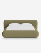 Pendo Rounded Platform Bed | Custom Upholstery, Low-Slung Design