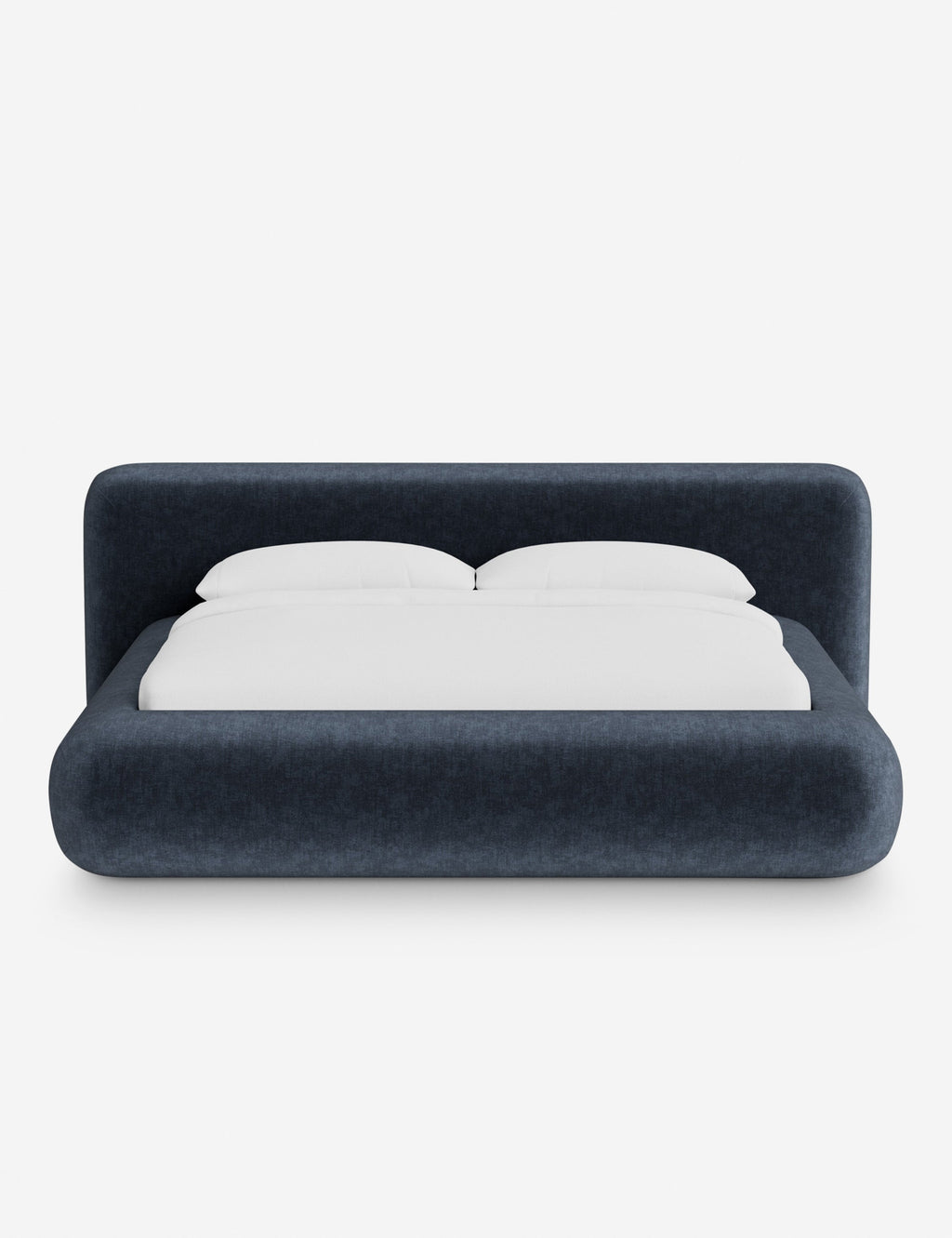 Pendo Rounded Platform Bed | Custom Upholstery, Low-Slung Design