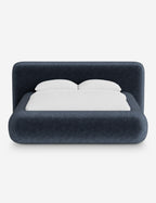 Pendo Rounded Platform Bed | Custom Upholstery, Low-Slung Design