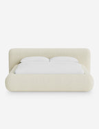 Pendo Rounded Platform Bed | Custom Upholstery, Low-Slung Design