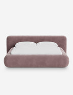 Pendo Rounded Platform Bed | Custom Upholstery, Low-Slung Design