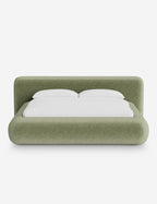 Pendo Rounded Platform Bed | Custom Upholstery, Low-Slung Design