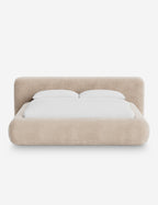 Pendo Rounded Platform Bed | Custom Upholstery, Low-Slung Design