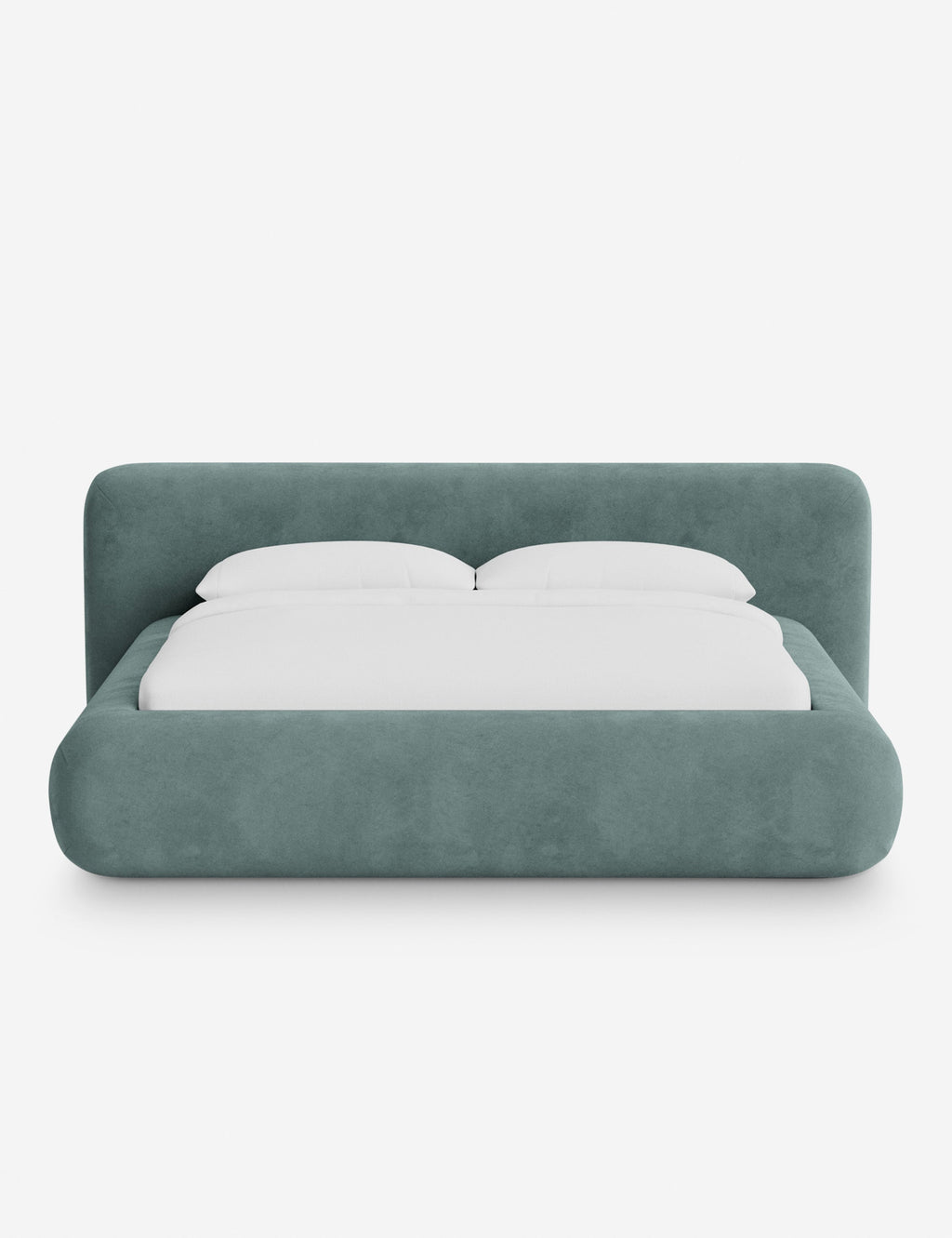 Pendo Rounded Platform Bed | Custom Upholstery, Low-Slung Design