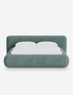 Pendo Rounded Platform Bed | Custom Upholstery, Low-Slung Design