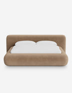 Pendo Rounded Platform Bed | Custom Upholstery, Low-Slung Design