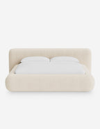 Pendo Rounded Platform Bed | Custom Upholstery, Low-Slung Design